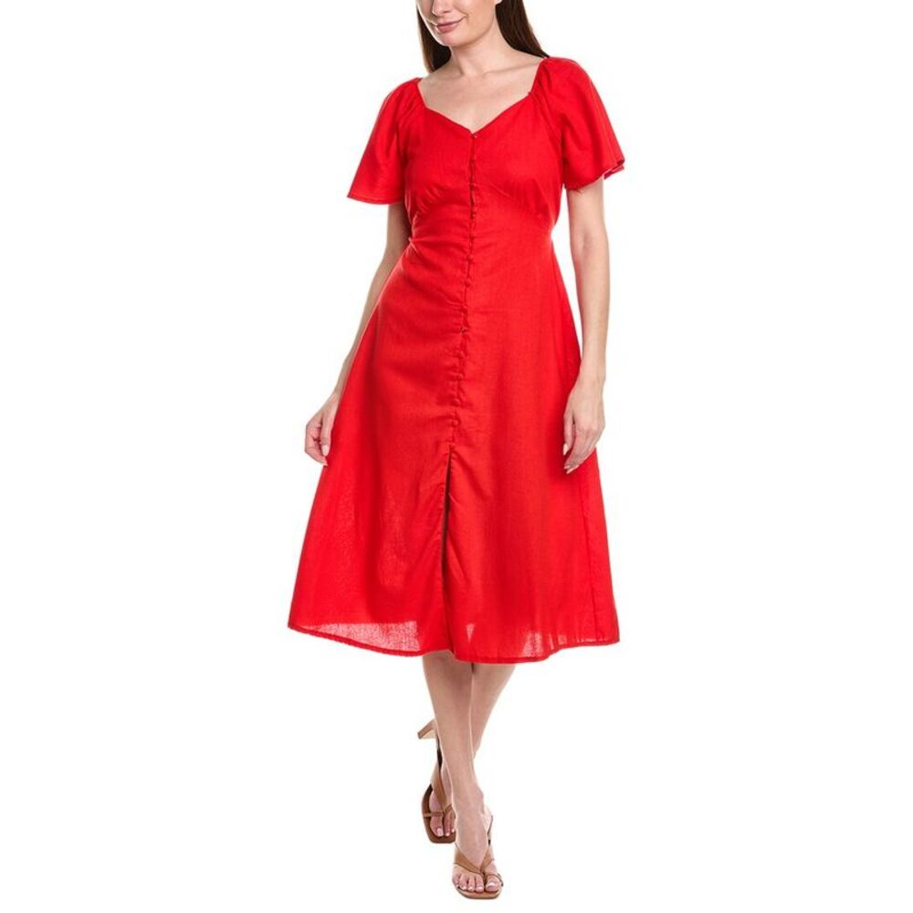 Anna Kay Womens  Magnet Midi Dress, Red